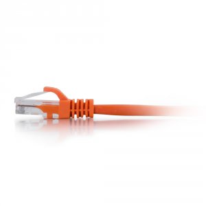 C2g 50836 1ft Cat6a Orange Snagless Utp