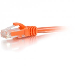 C2g 50836 1ft Cat6a Orange Snagless Utp