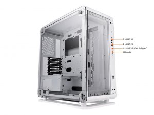 Thermaltake CA-1V2-00M6WN-00 Core P6 Tg Snow Transformable Atx Case