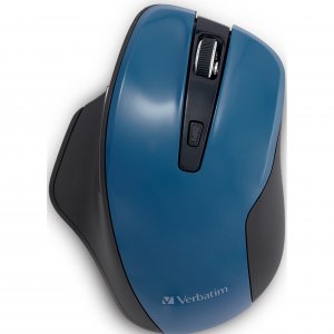 Verbatim 70244 Silent Ergonomic Wireless Blue Led Mouse - Dark Teal - 