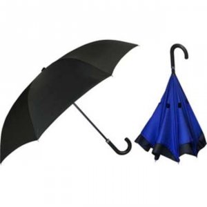 Worryfree U703-BLACK Reverse Auto Open Umbrella Push