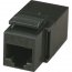 Black FM450 Cat5e Modular Feed-thru Couplers, Unshie