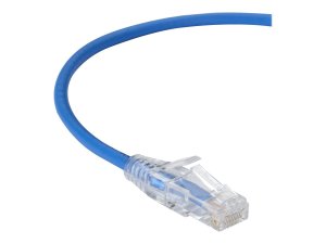 Black C6PC28-BL-01 Slim-net Cat6 Patch Cable Blue 1ft