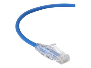 Black C6PC28-BL-01 Slim-net Cat6 Patch Cable Blue 1ft