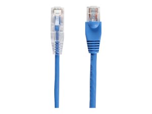 Black C6PC28-BL-01 Slim-net Cat6 Patch Cable Blue 1ft