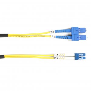 Black FOSM-010M-SCLC Fiber Patch Cable 10m Sm 9 Micron Sc To