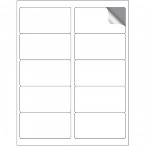 Maco ML1000 2 X 4 Laserinkjet White Shipping Labels (10 Labelssheet) (