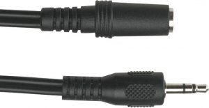 Black EJ111-0015 3.5-mm Stereo Audio Cable, 24 Awg, Male