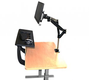 Peripheral SSCP-1-B The Sit Stand Desk Converter Pro (black Monitor Ar