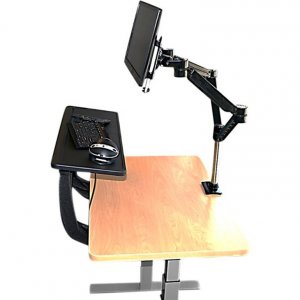 Peripheral SSCP-1-B The Sit Stand Desk Converter Pro (black Monitor Ar