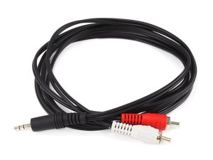 Monoprice 665 Stereo Plug2 Rca Plug Cable - Black 6ft