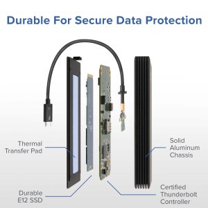 Plugable TBT3-NVME512 Plugable 512gb Thunderbolt 3 External Ss