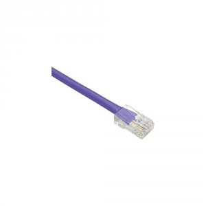 Unirise PC5E-100F-PUR 100ft Purple Cat5e Patch Cable, Utp, No Boots