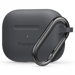 Spigen ASD00842 Airpods Pro Silicone Charcole