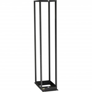 Black RM254A 58u 4-post Flex Depth Rack 20.3