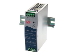 Black SDR-120-48 Din Rail Power Supply 120w, 48vdc