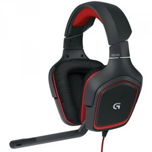 Logitech RC2245 G230 Stereo Gaming Headset - Stereo - Red - Mini-phone