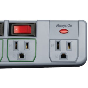 Tripp  Eco Green Surge Protector Switched 7 Outlet Conserve Energy - 7