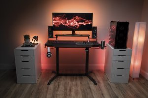 Ofm RSP-3000-RED Respawn Height Adjust Gaming Desk Red