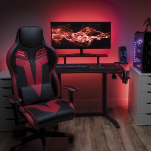 Ofm RSP-3000-RED Respawn Height Adjust Gaming Desk Red