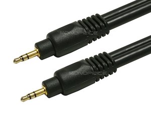 Monoprice 5584 75ft Premium 3.5mm Stereo Male To 3.5mm Stereo Male 22a