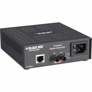 Black LHC005A-R4 Compact Media Converter, 100base-tx100b