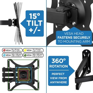 Relaunch MI-407-1 Mi-407-1 Tv Wall Mount Fits The Majority Of Displays