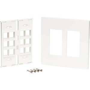 Tripp N080-212 Keystone Wall Plate 12-port Universal