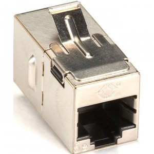 Black FM593 Cat5e Keystone Coupler - Straight-pinned Connector For Net