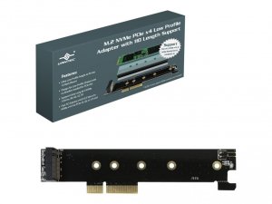 Vantec UGT-M2PC130 Ac Ugt-m2pc130 M.2 Nvme Pciex4 Low Profile Adapter 