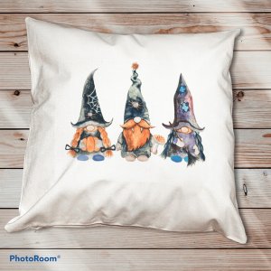 The 942 Halloween Gnome Pillow Cover