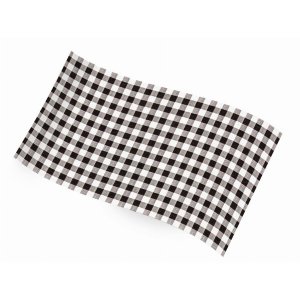 Flower RC-305C Tissue Paper-black Gingham