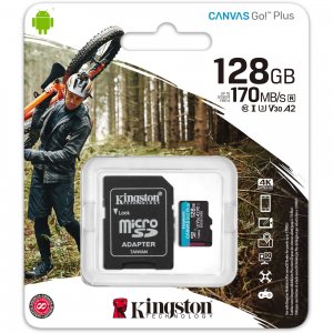 Kingston SDCG3/128GB 128gb Microsdxc Canvas Go Plus 170r A2