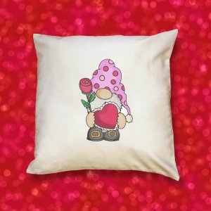 The 919 Love Gnome Valentine Pillow Cover