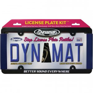 Dynamat TLM-19100IP License Plate Kit 4x10 Xtreme + Frame