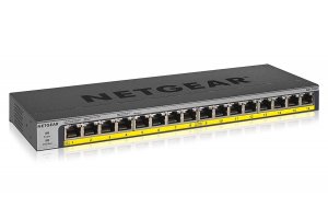 Netgear GS116LP-100NAS Net-gs116lp-100nas 16-port Poepoe+ Gigabit Ethe