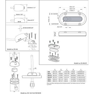 Scanstrut CW41292 Ds-multi Vertical Cable Seal