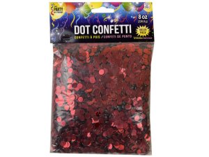 Bulk BB895 8 Oz Dot Confetti Value Pack In Red