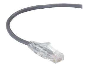 Black C6APC28-GY-15 Slim-net Cat6a 28-awg 500-mhz Stranded Ethernet Pa