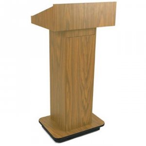 Amplivox W505-BK Executive Column Lectern - Non Sound -bk