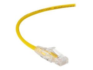 Black C6APC28-YL-10 Slim-net Cat6a 28-awg 500-mhz Stranded Ethernet Pa