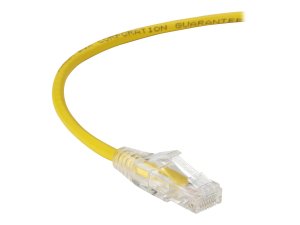 Black C6APC28-YL-10 Slim-net Cat6a 28-awg 500-mhz Stranded Ethernet Pa