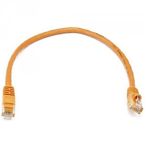 Monoprice 2130 Cat5e 24awg Utp  Patch Cable_ 1ft Orange