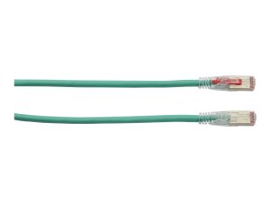 Black C6APC80S-GN-10 Gigatrue 3 Cat6a Patch Cable Green 10 Ft Non Canc