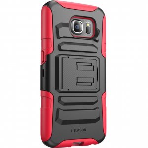 I S6-PRIME-RED Galaxy S6 Prime Holster Case - Red