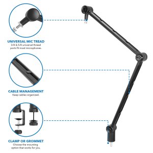 Relaunch MI-7610 Microphone Boom Holder