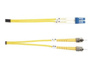 Black FOSM-010M-STLC Fiber Patch Cable 10m Sm 9 Micron St To