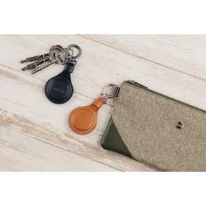 Moshi 99MO095754 Airtag Key Ring - Caramel Brown