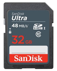 Sandisk SDSDUNB032GGN3I 32gb Ultra Sdhc Card