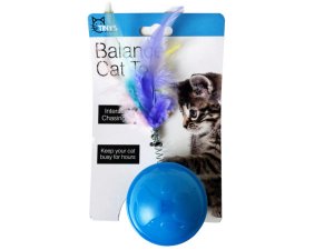 Bulk GE643 Balance Cat Toy With Feathers